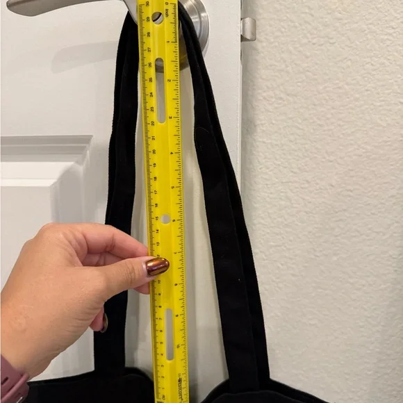 Black Canvas Tote Bag with Neon Hello Kitty Hamburger Design - Sanrio - Picture 6 of 6